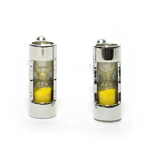 Запонки Gofin жовтий пісочний годинник ZPH-1102