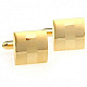 Запонки золотисті в квадратики ZPH-1104