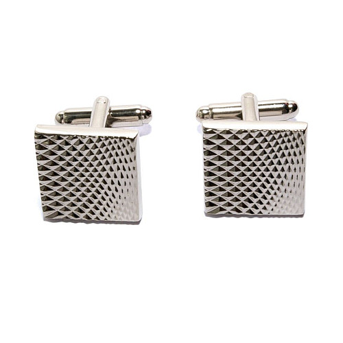 Запонки Gofin квадратные с ромбиками ZPH-1125