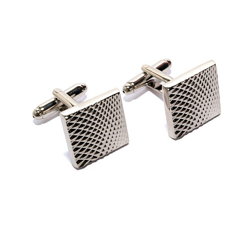 Запонки Gofin квадратные с ромбиками ZPH-1125