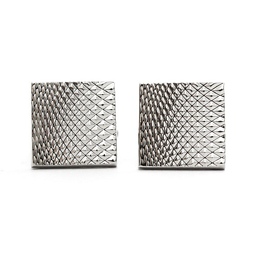 Запонки Gofin квадратные с ромбиками ZPH-1125