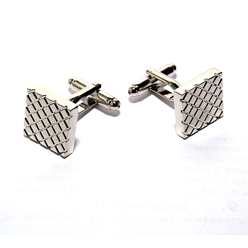 Запонки Gofin квадратні в ромбіки ZPH-1127