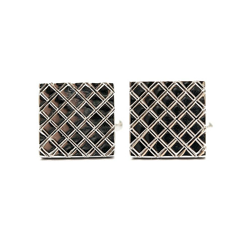 Запонки Gofin квадратні в ромбіки ZPH-1127