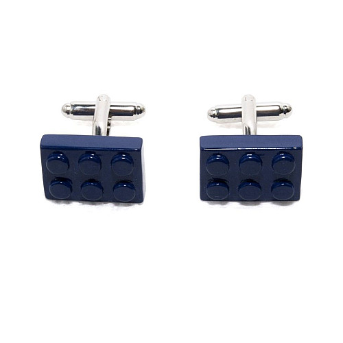 Запонки конструктор синие ZPH-1133