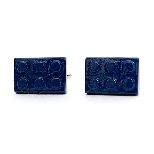 Запонки конструктор синие ZPH-1133