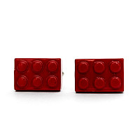 Запонки конструктор красные ZPH-1136