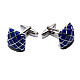 Запонки сині в ромбіки ZPH-1137