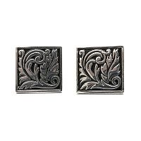 Запонки квадратные с узором ZPH-1139