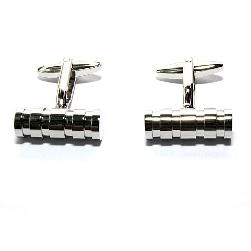 Запонки цилиндр с высечкой ZPH-1142