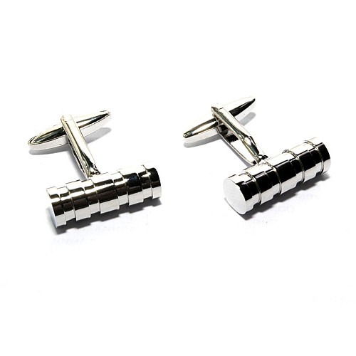 Запонки цилиндр с высечкой ZPH-1142