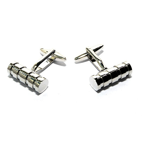 Запонки цилиндр с высечкой ZPH-1142