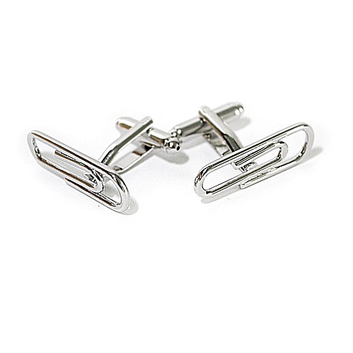 Запонки в виде скрепки ZPH-1150