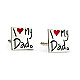 Запонки i love me dad ZPH-1156