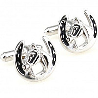 Запонки конь с подковой ZPH-1181