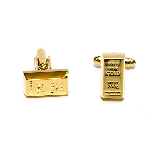 Запонки злиток золота ZPH-1193