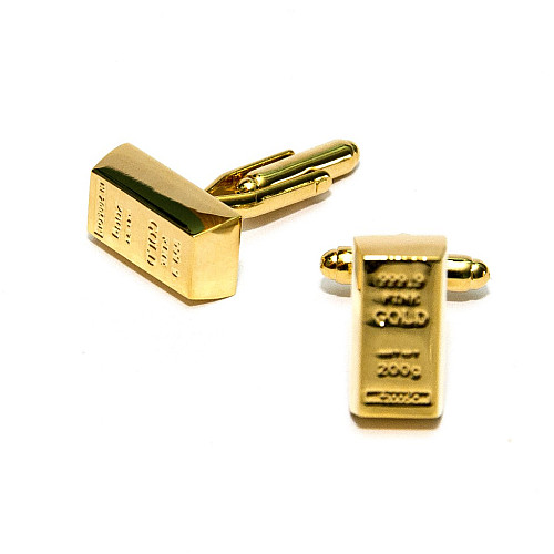 Запонки злиток золота ZPH-1193