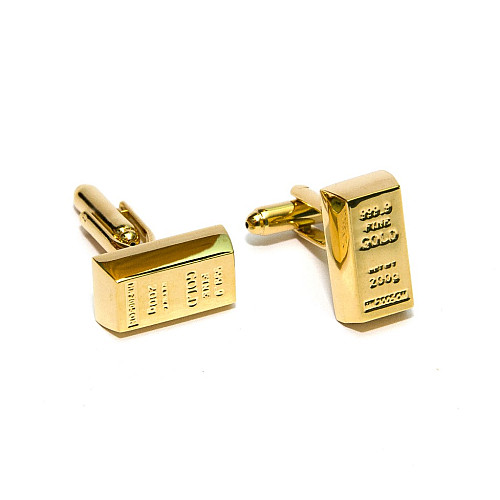 Запонки злиток золота ZPH-1193