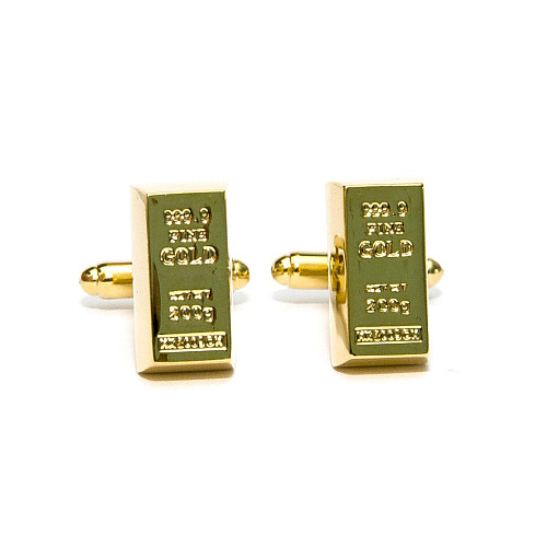 Запонки злиток золота ZPH-1193