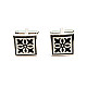Запонки з візерунком ZPH-1218