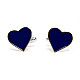 Запонки синє сердечко ZPH-1221