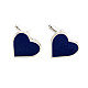 Запонки синє сердечко ZPH-1221
