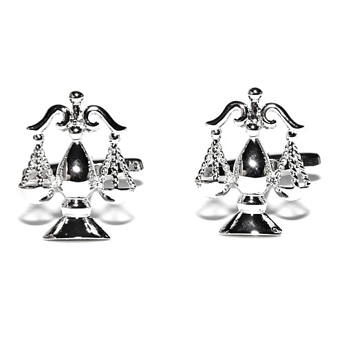 Запонки весы правосудия весы ZPH-1227