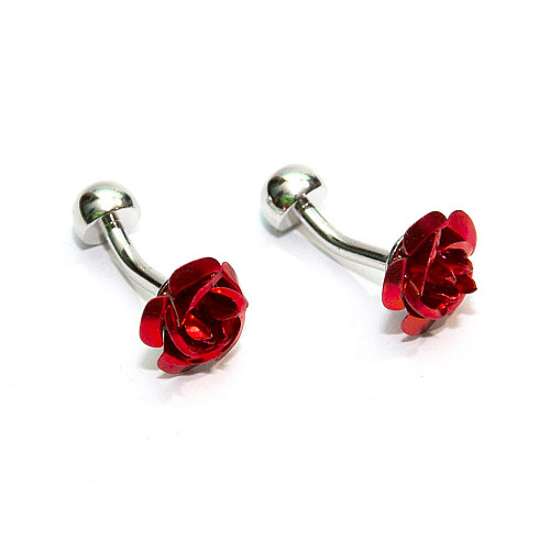 Запонки у вигляді троянд ZPH-1237