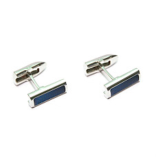 Запонки Двухсторонние синие ZPH-1244