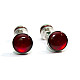 Запонки Круглые красные ZPH-1246