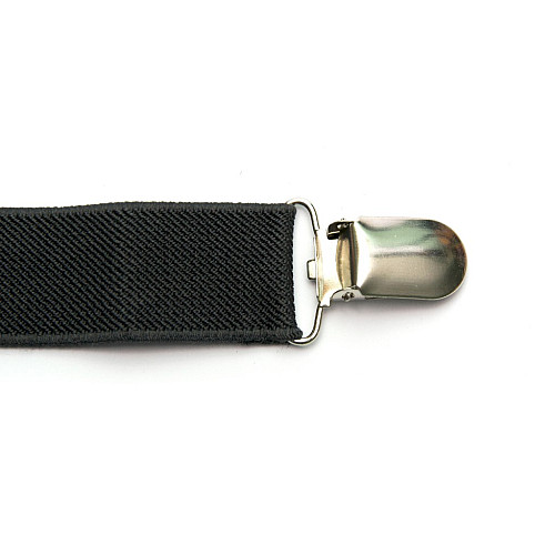 Підтяжки для брюк темно-сірі однотонні PB-4327