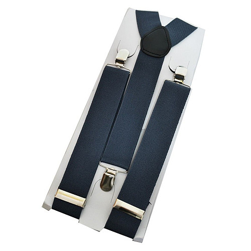 Подтяжки темно-серые 3,5 см PB-4340