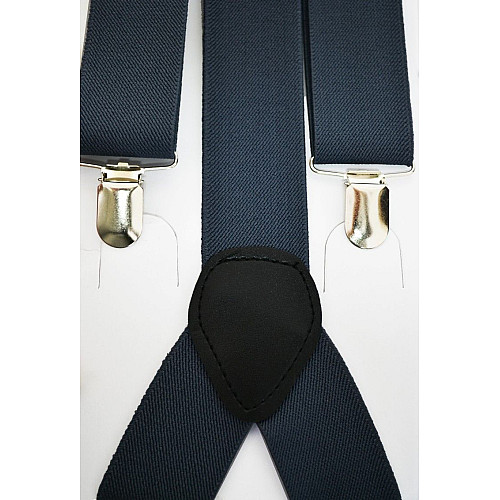 Подтяжки темно-серые 3,5 см PB-4340