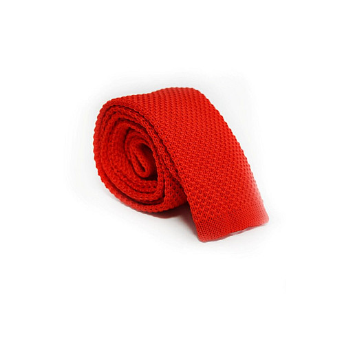 Краватка вязана червона TK-33-13