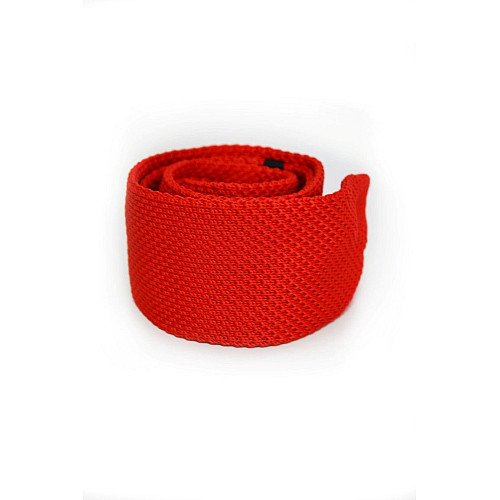 Краватка вязана червона TK-33-13