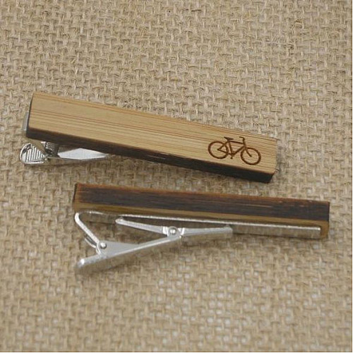 Дерев’яний затискач для краватки велосипед ZAG-9031