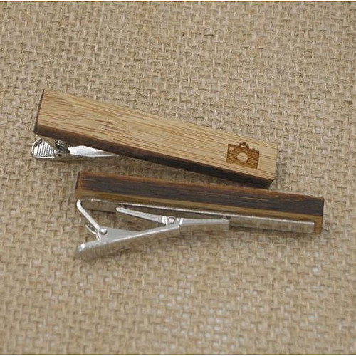 Дерев’яний затискач для краватки фотоапарат ZAG-9038