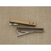 Деревянный зажим для галстука с рогами оленя ZAG-9040