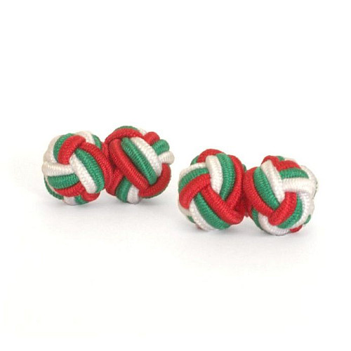 Запонки Цветные тканевые ZPHS-3146