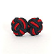 Запонки Синьо-Червоні тканинні ZPHS-3148