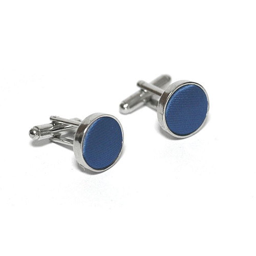 Запонки Сині однотонні ZPHS-3149