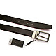 Двусторонний кожаный ремень коричневый-черный Z-351270-269