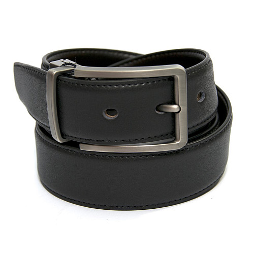 Двусторонний кожаный ремень коричневый-черный Z-351270-269