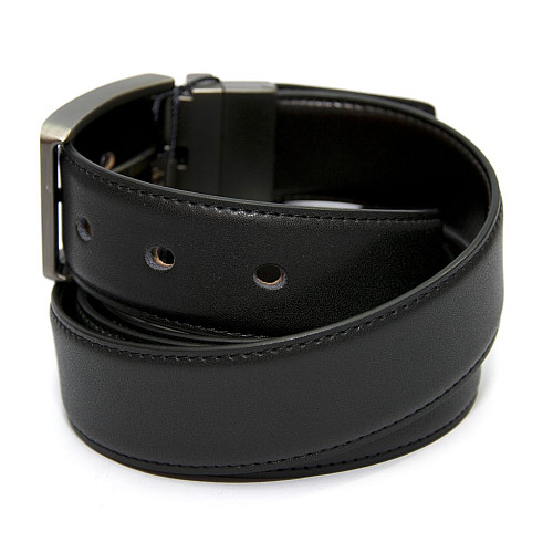 Двусторонний кожаный ремень коричневый-черный Z-351270-269