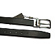 Двусторонний черный-коричневый  кожаный ремень Z-351180