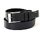 Подовжений чоловічий чорний класичний шкіряний ремінь для брюк 3,5 см RGB-4204