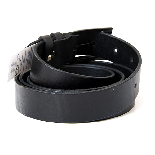 Подовжений чоловічий чорний класичний шкіряний ремінь для брюк 3,5 см RGB-4204