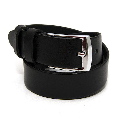 Дитячий чорний класичний шкіряний ремінь RGD-32000