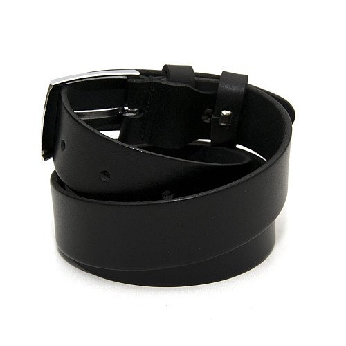 Дитячий чорний класичний шкіряний ремінь RGD-32000