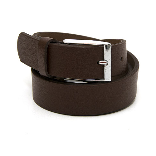 Дитячий коричневий класичний шкіряний ремінь RGD-32002