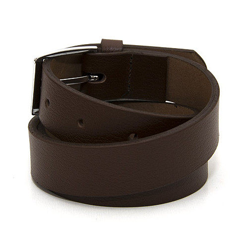 Дитячий коричневий класичний шкіряний ремінь RGD-32002